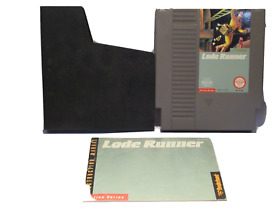 Nintendo NES Lode Runner W/ Manual, Dust Cover TESTED