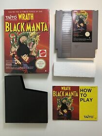 Wrath of the Black Manta - NES - PAL - Complete In Box - NEAR MINT FREE POST