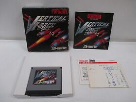 VB -- VERTICAL FORCE -- Box. Virtual Boy, JAPAN Game. HUDSON. 15332