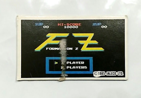 (Game Item) Menko, Famicom, Formation Z, 1985, Retro, Amada, Nintendo, Card.
