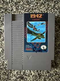1942 NES Airplane Video Game CAPCOM (Nintendo Entertainment System, 1986) TESTED