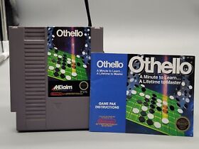 OTHELLO W/BOOKLET NINTENDO ENTERTAINMENT SYSTEM CARTRIDGE VIDEO GAME NES TESTED