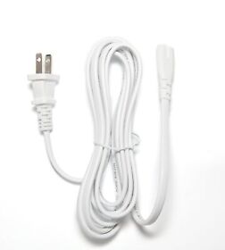 [UL Listed] OMNIHIL White 8 Foot Long  AC Power Cord for Victor V-Saturn RG-JX2