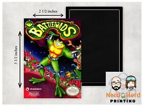 Imán de refrigerador Battletoads NES Cover Art 2 1/2 x 3 1/2 in