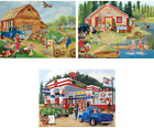 - Value Set of 3-300 Piece Jigsaw Puzzles for Adults – Americana Large Piece Jig