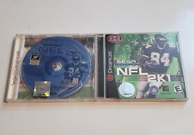 Mint Discs NFL 2K + 2K1 Game Bundle Sega Dreamcast Lot Set Fast Shipping Free!