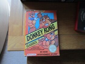 donkey kong classics boxed and manual, nes