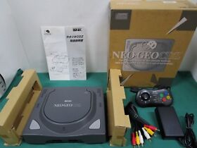 NEO GEO CDZ Console System - CD-T02. box & manual. JAPAN GAME. NGCD. SNK. 00036