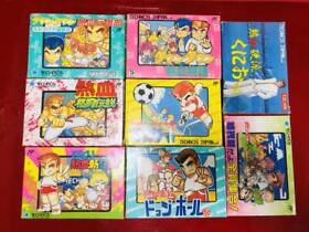 Lot 8 Famicom Kunio-kun Downtown Nekketsu March Monogatari Set FC Japan w/Box 