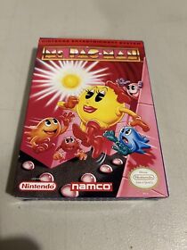Ms. Pac-Man Gray Cart NAMCO Nintendo NES CIB Complete in Box w Registration Card