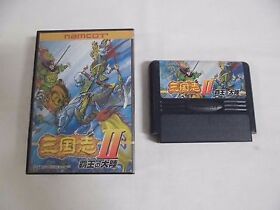 SANGOKUSHI 2 Haou no Tairiku -- Boxed. Famicom NES. Japan game Work fully 12726