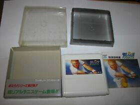 Moero Pro Tennis Famicom NES Japan import boxed + manual US Seller
