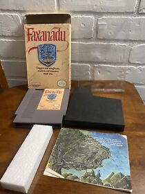 Faxanadu (NES, 1989) EN CAJA completo en caja sin póster y manual parcial (leer)