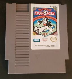  NES Nintendo Monopoly Vintage Video Game Cart Tested LN