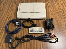 PC ENGINE DUO-R Console - RGB Video - Re-capped - Jailbar Fix - 75Ω SCART Cable