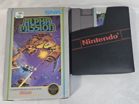 Alpha Mission Nintendo NES Tested With Box No Instruction Manual