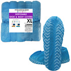 Innovative Haus Extra Large Blue Disposable Shoe Covers Non-Slip 100-Pack