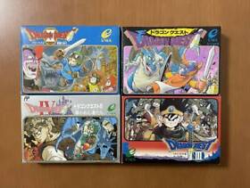 FC Dragon Quest Warrior 1 2 3 4 I II III IV Lot 4 Set Nintendo Famicom Japan