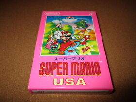 Famicom Software Super Mario USA Nintendo FC New Rare Retro Game Japan CIB F/S