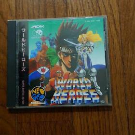 SNK 1992 World Heroes Neo Geo CD action/ Battle Japanese Retro Game Used Japan 