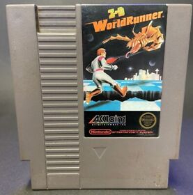 NES GAME:  3D WORLDRUNNER  !!  1985  5-SCREW CARTRIDGE ONLY  TESTED/AUTHENTIC