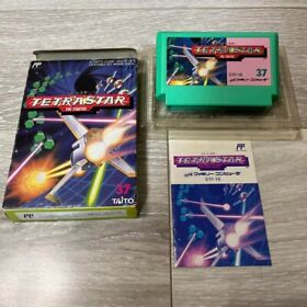 Famicom TETRASTAR Shooter Video game software Japanese ver. with manual package