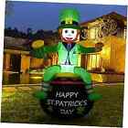 6ft St. Patrick's Day Inflatables Blow Up Outdoor Decorations Green Man