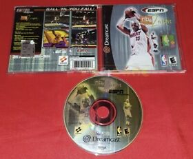 ESPN NBA 2Night Sega Dreamcast Complete W/  Authentic NBA Holo Sticker On Case .