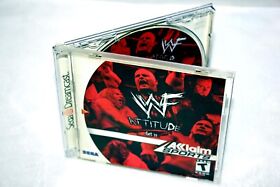 WWF Attitude Sega Dreamcast Disc, Manual Registration Card Jewel Case Authentic