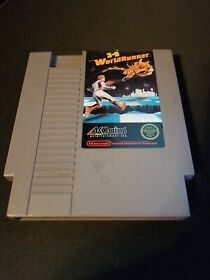 Nintendo NES 3-D Worldrunner World Runner Authentic Cartridge Only Acclaim