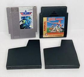 Lote de 2 Juegos de Nintendo NES Top Gun La Segunda Misión RBI Béisbol