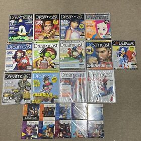 Dreamcast Magazine Lot Of All 12 Issues With Demo Discs And Rare Code book