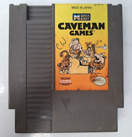 Caveman Games (Nintendo Entertainment System, Data East, 1990) NES Tested Game
