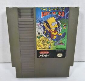 Los Simpsons Bart vs The World Nintendo Entertainment System NES solo cartucho