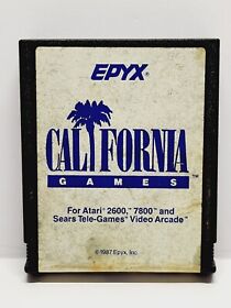 California Games Atari 2600 Atari 7800 Epyx 1987 Tested Working 