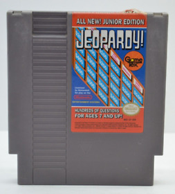 Jeopardy - Junior Edition (Nintendo NES, 1989) Authentic Cleaned Tested Working