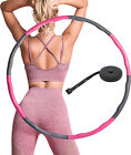 8 Teile Hula Hoop Reifen Fitness Erwachsene Grau-Pink