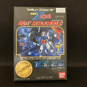 Famicom Mobile Suit Z Gundam Hot Scramble New unused japan With box and manual