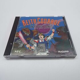 KEITH COURAGE IN ALPHA ZONES (TURBOGRAFX 16) COMPLETE W/ MANUAL (B2600)
