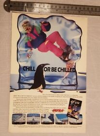 Ski Or Die Nintendo NES RARE Advertisement 
