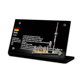 Display Plaque stand for LEGO 21027 Berlin, MP121