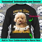 Personalized Goldendoodle Golden Dog Sweater Long Sleeve Life Better Mom Gift