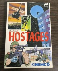 Famicom Used Cassette Hostages Hostage Box With Instructions