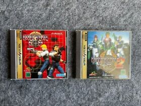 Lot of 2 Virtua Cop 1 & 2 Sega Saturn SS Japan NTSC-J