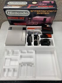 Nintendo NES Action Set Home Console - White/Gray Complete