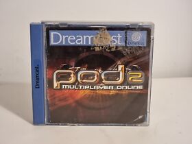 POD 2 Multiplayer Online for SEGA Dreamcast Complete with Manual and case(Broke)