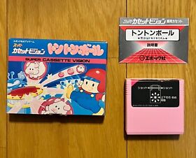 Ton Ton Ball Super Cassette Vision Epoch Japan Vintage Game 1985 Rare Complete