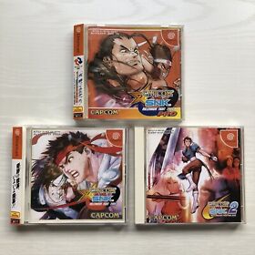 DreamCast Capcom vs SNK 2000, PRO, 2001 3 Games Japan DC
