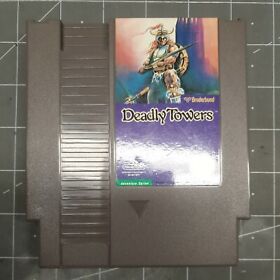 Deadly Towers  NES 1987 - ORIGINAL clean and tested