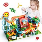 MARBLE RUN BUILDING BLOCKS Maze Track with Electric Spiral Elevator SUMXTECH